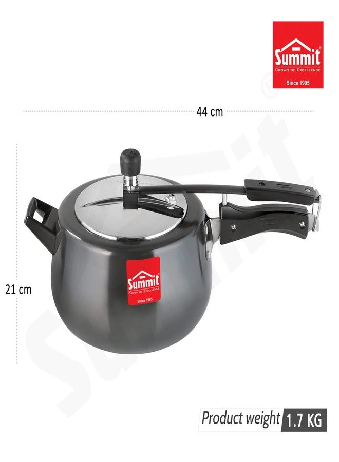 سوميت قدر ضغط ساميت ذو غطاء داخلي سعة 5.5 لتر، قاعدة كونتورا تعمل بالحث، مصنوع من الألومنيوم المؤكسد الصلب - Image 3